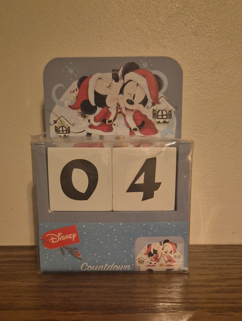 Disney Holiday Countdown Blocks - Light Blue and White